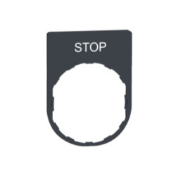 PLACA INSCRIP.30x40MM STOP"" ref. ZBYP2304 Schneider Electric [PLAZO 3-6 SEMANAS]