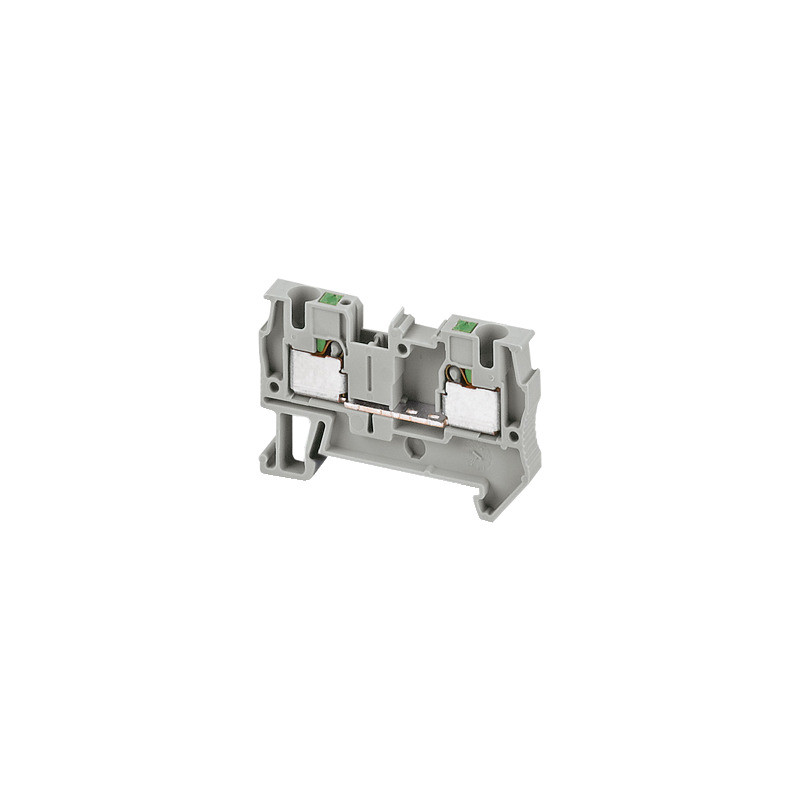 Bloque de terminales de paso Linergy - 4 mm² 32A nivel único 1x1 Push-in - gris ref. NSYTRP42 Schneider Electric [PLAZO 8-15 DIA