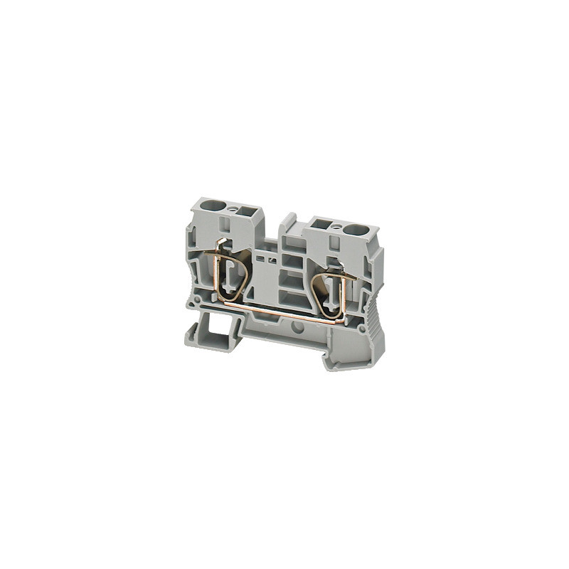 Bloque de terminales de paso - 10 mm² 57 A nivel único 1x1 resorte - gris ref. NSYTRR102 Schneider Electric [PLAZO 3-6 SEMANAS]