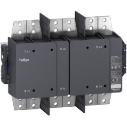 TeSys F contactor - 3P(3 NO)-AC-1 <= 1000 V AC 2600 A with coil LX1/ LX9 - 110…500V AC 40/400Hz, LX4 - 110...440V DC