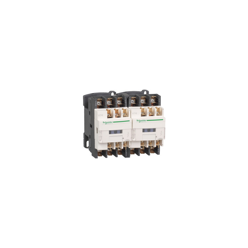 TeSys D - Contactor inversor 3P AC-3 - <=440 V 9 A - bobina 110 V CA - Faston ref. LC2D099F7 Schneider Electric [PLAZO 8-15 DIAS