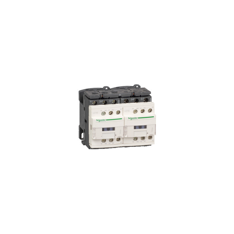 TeSys D - Contactor inversor 3P AC-3 - <=440 V 9 A - bobina 110 V CD - Antip ref. LC2D09FDV Schneider Electric [PLAZO 3-6 SEMANA