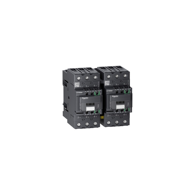 TeSys D Contactor Inversor - 3P - <= 440 V - 50 A AC-3 - 48...130 V AC/DC ref. LC2D50AEHE Schneider Electric [PLAZO 3-6 SEMANAS]