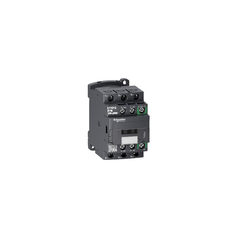 TeSys D Contactor - 3P - <= 440 V - 12 A AC-3 - 100...250 V AC/DC ref. LC1D12KUE Schneider Electric [PLAZO 3-6 SEMANAS]
