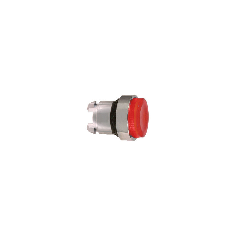 red projecting illuminated pushbutton head Ø22 spring return for integral LED ref. ZB4BW143S Schneider Electric [PLAZO 8-15 DIAS