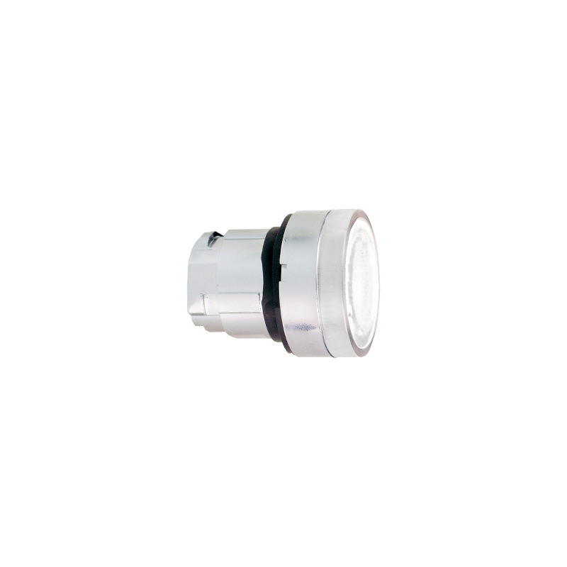 white flush illuminated pushbutton head Ø22 spring return for integral LED ref. ZB4BW313S Schneider Electric [PLAZO 3-6 SEMANAS]