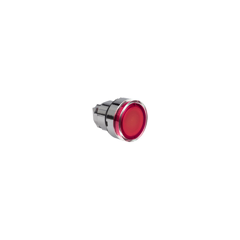 red flush illuminated pushbutton head Ø22 spring return for integral LED ref. ZB4BW343S Schneider Electric [PLAZO 3-6 SEMANAS]