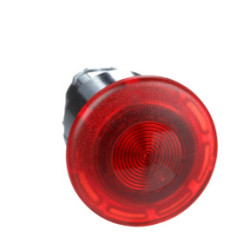 Cabeza ø40 pulsador seta luminoso rojo ø 22 pulsar-tirar ref. ZB4BW643 Schneider Electric