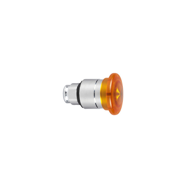Cabeza ø40 pulsador seta luminoso naranja ø 22 pulsar-tirar ref. ZB4BW653 Schneider Electric [PLAZO 3-6 SEMANAS]