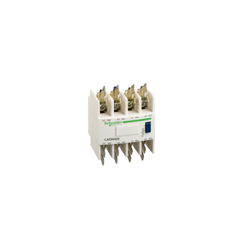 TeSys D - Bloque de contactos aux - 4 NA - conexión Faston ref. LADN409 Schneider Electric [PLAZO 3-6 SEMANAS]
