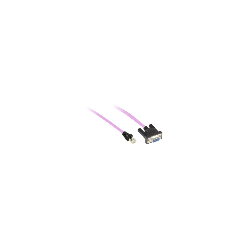 cable preensamblado CANopen para bus CANopen - 0,5 m - 1 RJ45, 1 SUB-D 9 hembra ref. TCSCCN4F3M05T Schneider Electric [PLAZO 8-1