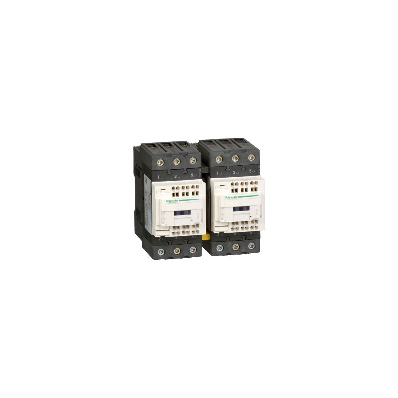 TeSys D - Contactor inversor 3P AC-3 - <=440 V 65 A - bobina 48 V CA - resorte ref. LC2D65A3E7 Schneider Electric [PLAZO 8-15 DI