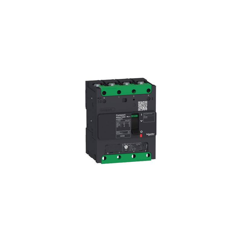interruptor automático Compact NSXm 80A 4P 16kA a 380/415V(IEC) Borne tornillo ref. LV426176 Schneider Electric