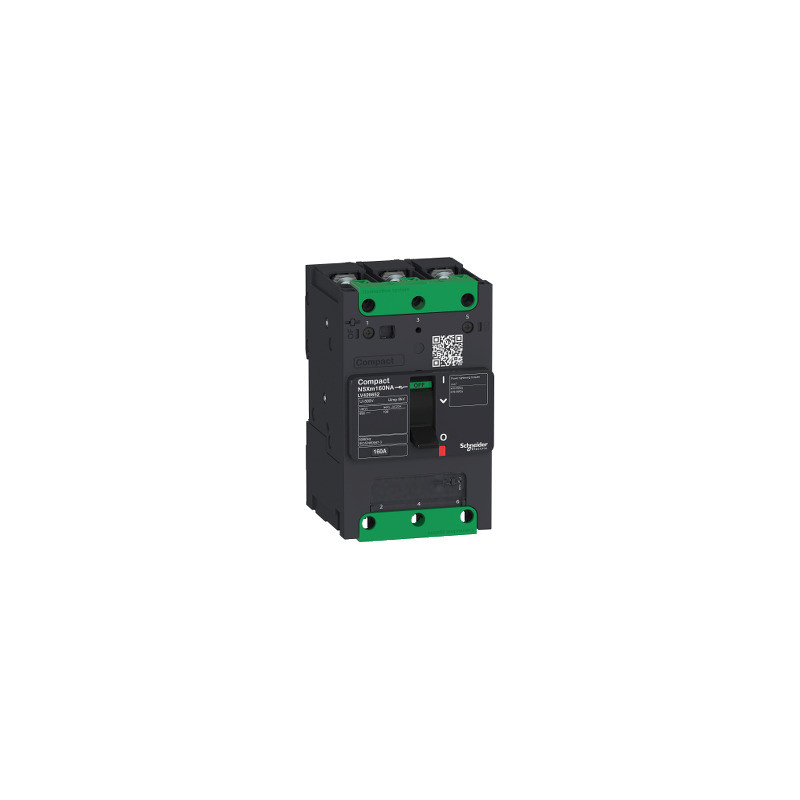 switch disconnector Compact NSXm NA, 3P, 50 A rating, compression lugs and busbar connectors ref. LV426650 Schneider Electric [P
