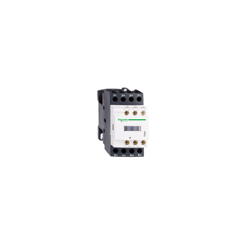 TeSys D - Contactor - 4P(4 NA) AC-1 - <=440 V 20 A - bobina 400 V CA 50/60 Hz ref. LC1DT20V7 Schneider Electric [PLAZO 8-15 DIAS