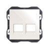 Tapa RJ45 doble sin conector Simon