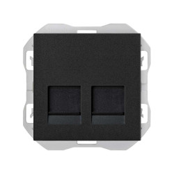 Tapa RJ45 doble sin conector Simon