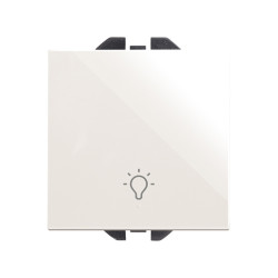 Pulsador con grabado Luz 10A  Simon