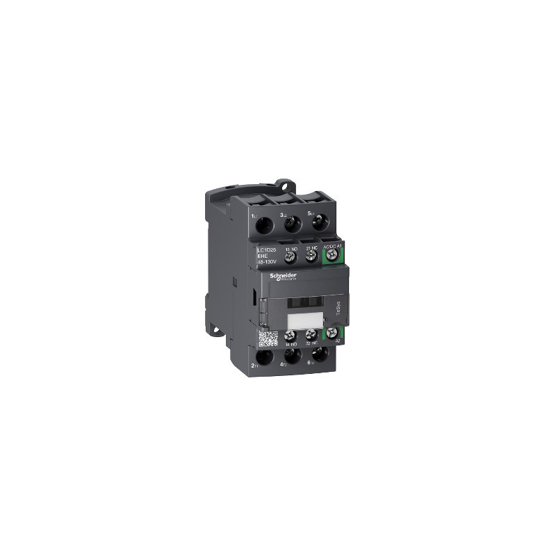 TeSys D Contactor - 3P - <= 440 V - 25 A AC-3 - 48...130 V AC/DC ref. LC1D25EHE Schneider Electric [PLAZO 3-6 SEMANAS]