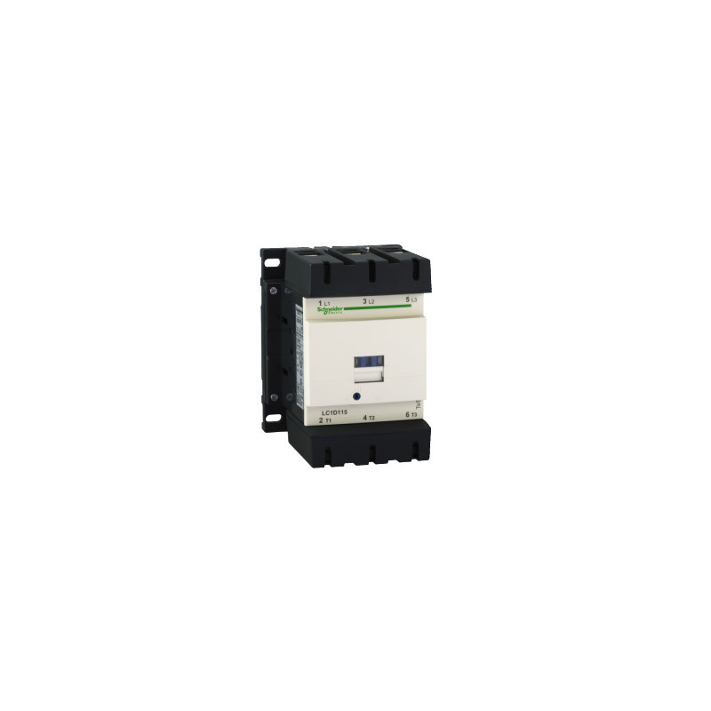 TeSys D - Contactor - 3P AC-3 - <=440 V 115 A - bobina 220 V CA 60 Hz ref. LC1D115M6 Schneider Electric [PLAZO 3-6 SEMANAS]
