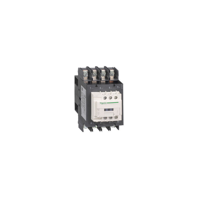 TeSys D - Contactor - 4P(4 NA) AC-1 - <=440 V 80 A - bobina 400 V CA 50/60 Hz ref. LC1DT80A6V7 Schneider Electric [PLAZO 8-15 DI