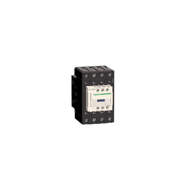 TeSys D - Contactor - 4P(4 NA) AC-1 - <=440 V 80 A - bobina 24 V CD ref. LC1DT80ABD Schneider Electric [PLAZO 3-6 SEMANAS]