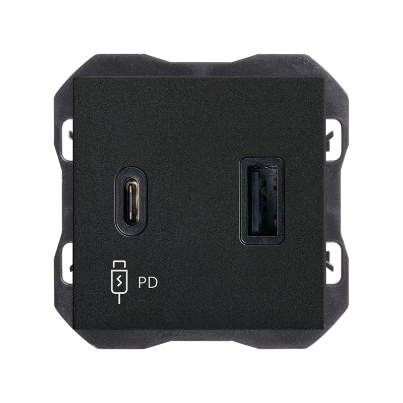 Cargador USB doble C+A 30W PowerDelivery Simon