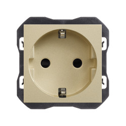 Base de enchufe Schuko emborn. Tornillo Simon