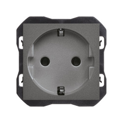 Base de enchufe Schuko emborn. Tornillo Simon