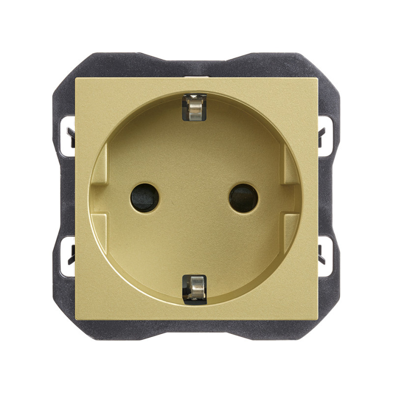 Base de enchufe Schuko emborn. Tornillo Simon