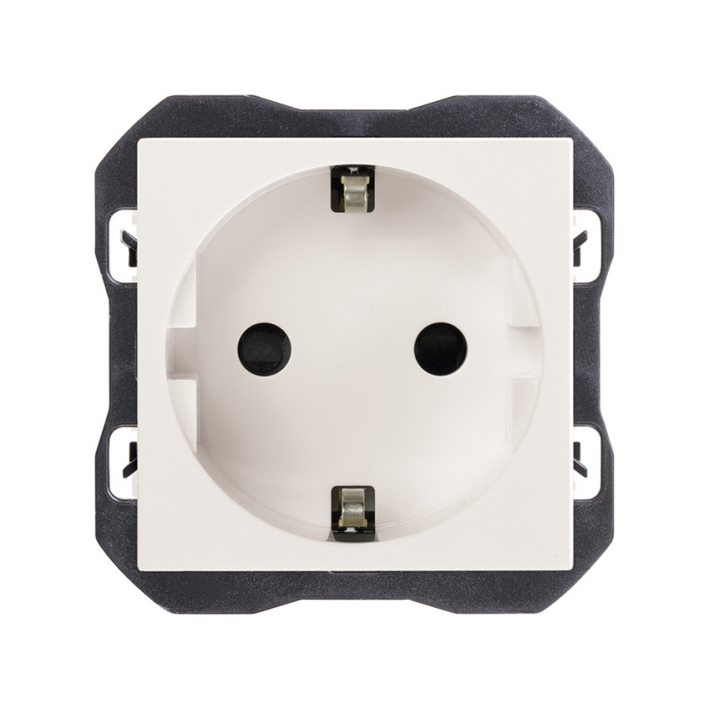 Base de enchufe Schuko emborn. Tornillo Simon