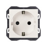 Base de enchufe Schuko emborn. Tornillo Simon