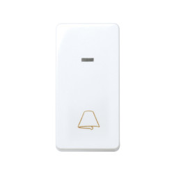 PULSADOR CON GRABADO CAMPANA Y LUMINOSO Simon