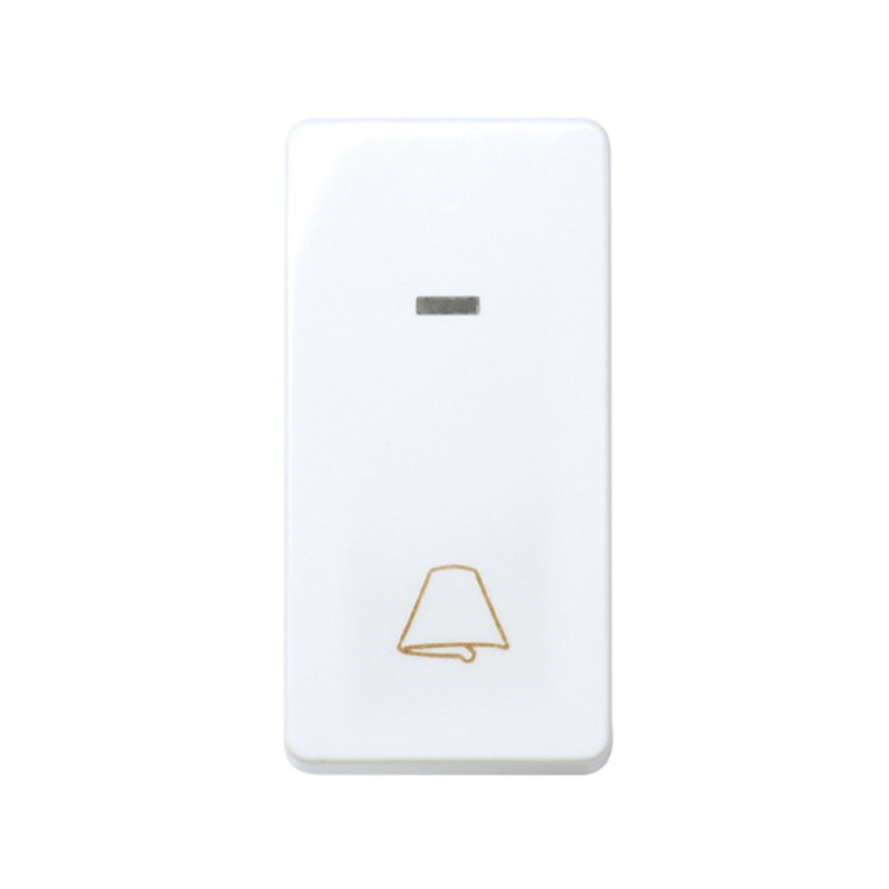 PULSADOR CON GRABADO CAMPANA Y LUMINOSO Simon