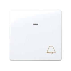 PULSADOR CON GRABADO CAMPANA Y LUMINOSO Simon