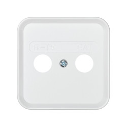 PLACA TOMA R-TV-SAT BLANCO Simon