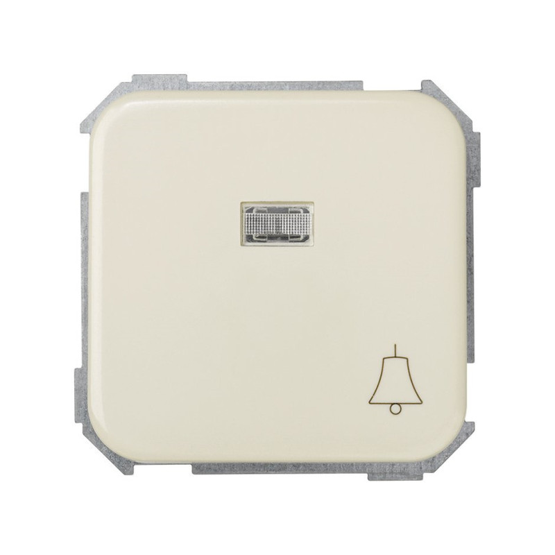 PULSADOR CON GRABADO CAMPANA Y LUMINOSO Simon