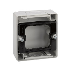 BASE CAJA ESTANCA GRIS 1 ELEMENTO AQUA Simon