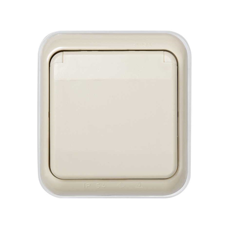 MARCO CON TAPA ARTICULADA ESTANCO EMPOTRAR  Simon