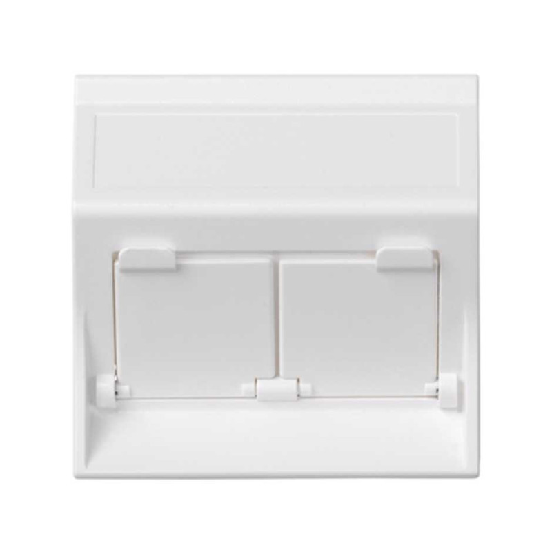 PLACA VD INCLINADA CG PARA 2 MÓD BLANCO Simon