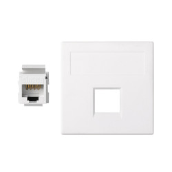 PLACA VD PLANA SG CON 1 CAT6U BLANCO Simon