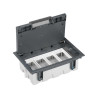 CAJA SUELO 70MM 4 MOD GRIS Simon
