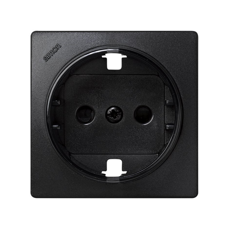 TAPA BASE SCHUKO CON OBTURADOR (GRAFITO) Simon