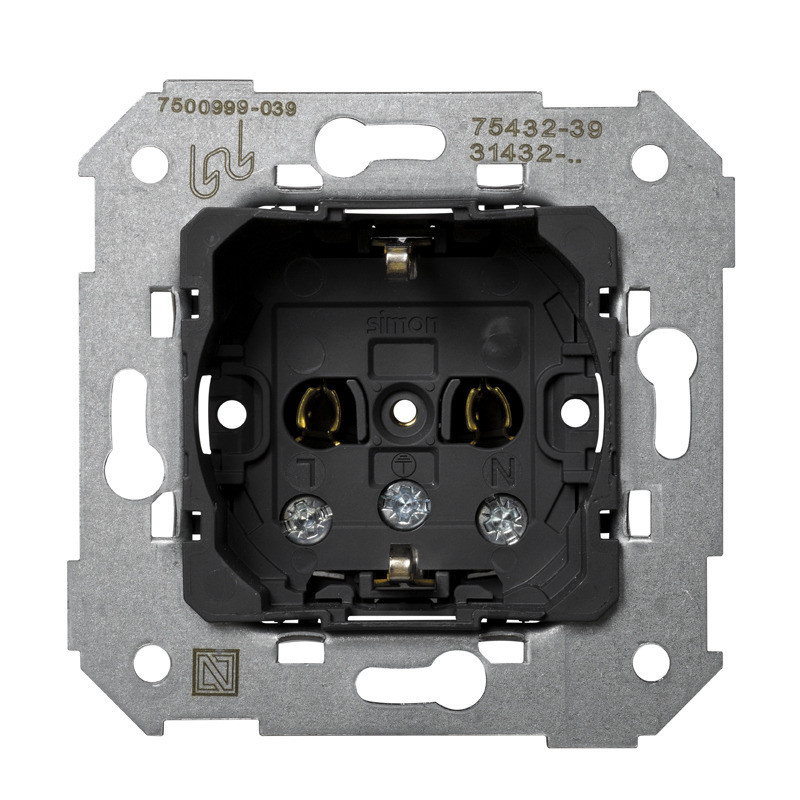 BASE ENCHUFE CON T.T. LATERAL Simon