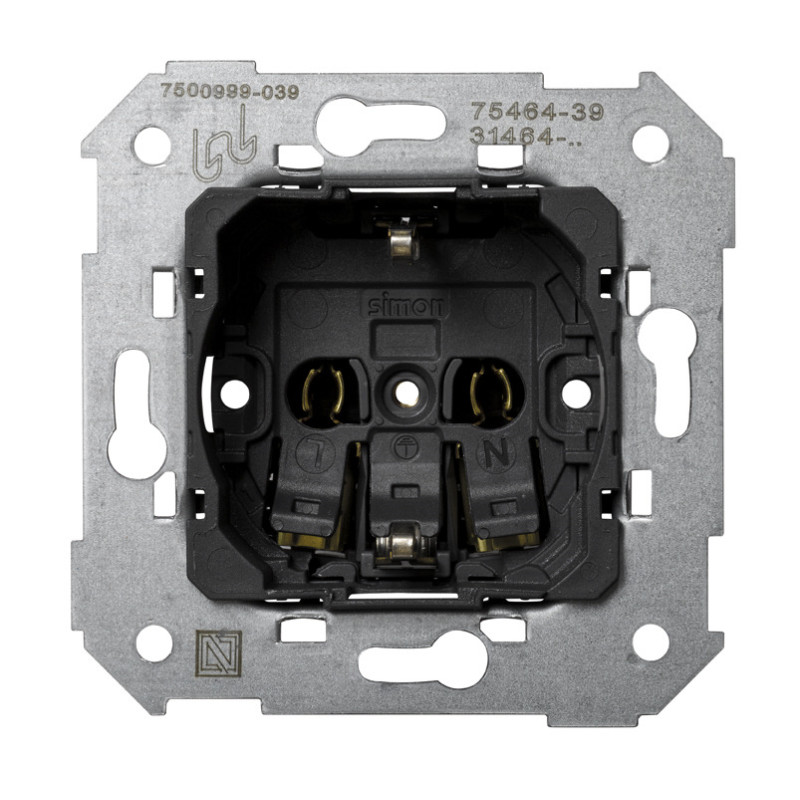 BASE 2P+T SCHUKO EMBORNAMIENTO RAPIDO Simon