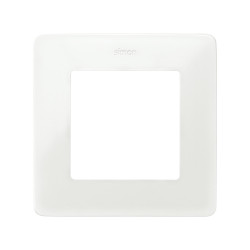 MARCO 1 ELEM. BLANCO base aluminio Simon