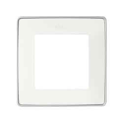 MARCO 1 ELEM. BLANCO base aluminio Simon