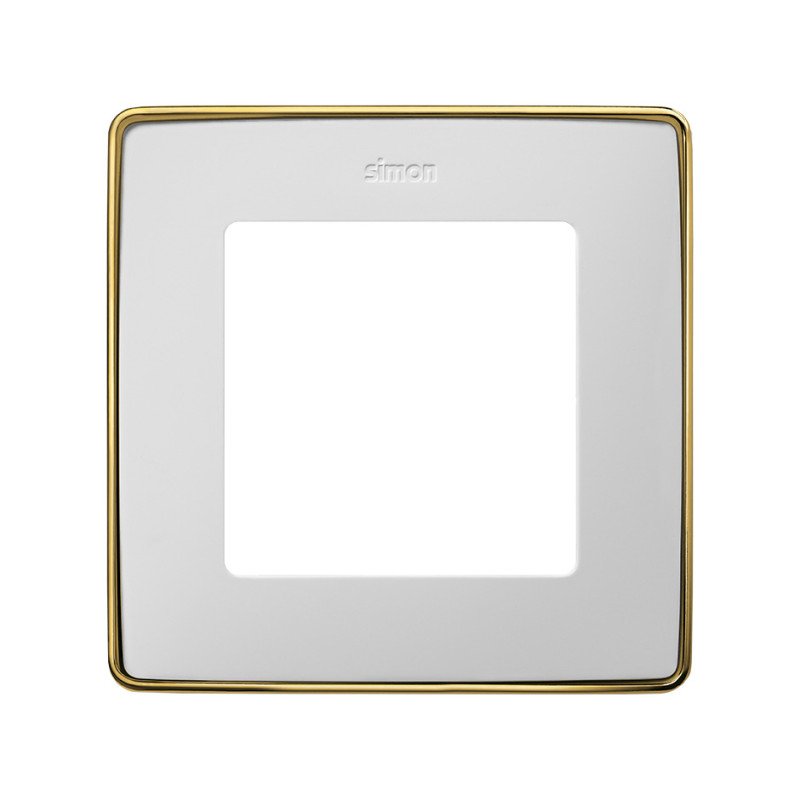 MARCO 1 ELEM. BLANCO base oro Simon