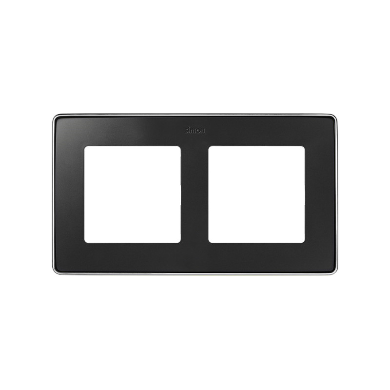 MARCO 2 ELEM. GRAFITO base cromo Simon