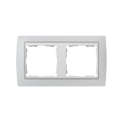 MARCO 2 ELEMENTOS.GRIS /ZOCALO BLANCO Simon